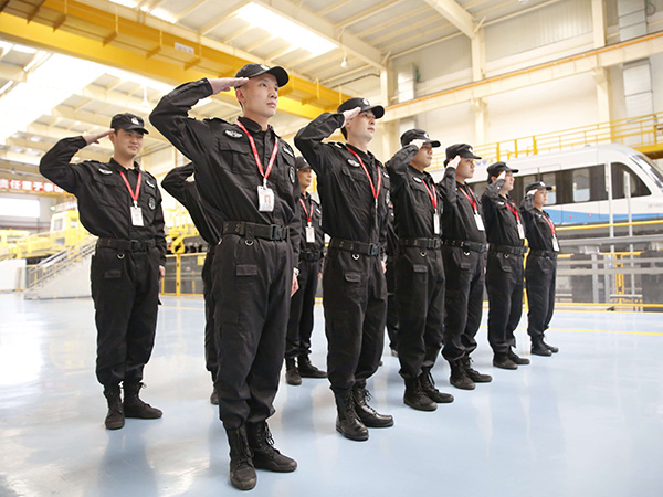 長沙磁浮隊員風采